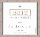 Betz Family Winery La Serenne Syrah 2004 Front Label