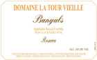 Domaine La Tour Vieille  Banyuls Vendages (500ml - wrinkled labels) 2007  Front Label