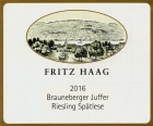 Fritz Haag Brauneberger Juffer Riesling Spatlese 2016  Front Label