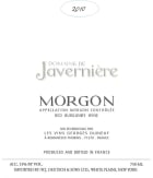 Duboeuf Morgon Domaine de Javerniere 2010 Front Label