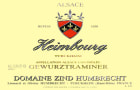 Zind-Humbrecht Alsace Heimbourg Gewurztraminer 2005  Front Label