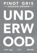 Union Wine Co Underwood Pinot Gris 2012  Front Label