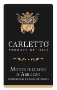 Carletto Montepulciano d'Abruzzo 2016  Front Label