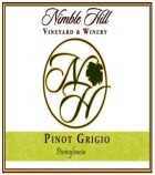 Nimble Hill Vineyard and Winery Pinot Gris 2014 Front Label