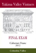 Yakima Valley Vintners Final Exam Cabernet Franc 2012 Front Label