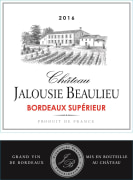 Chateau Jalousie Beaulieu Bordeaux Superieur 2016  Front Label