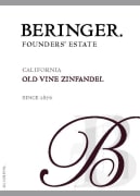 Beringer Founders Estate Old Vine Zinfandel 2008 Front Label