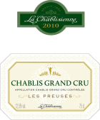 La Chablisienne Chablis Les Preuses Grand Cru 2010  Front Label