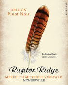 Raptor Ridge Meredith Mitchell Vineyard Pinot Noir 2014  Front Label