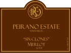 Peirano Estate Six Clones Merlot 2011  Front Label