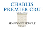 Simonnet-Febvre Chablis Vaillons Premier Cru 2016 Front Label