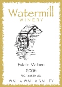 Watermill Estate Malbec 2006  Front Label