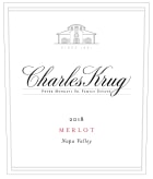 Charles Krug Napa Valley Merlot 2018  Front Label