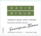 Davis Bynum Virginia's Block Sauvignon Blanc 2018  Front Label