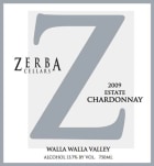 Zerba Cellars Chardonnay 2009  Front Label