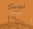 Saviah Syrah 2014 Front Label