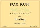 Fox Run Vineyards Dry Riesling 2016 Front Label