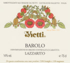 Vietti Barolo Lazzarito 2015  Front Label