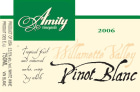 Amity Pinot Blanc 2006  Front Label