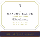 Craggy Range Winery Kidnappers Vineyard Chardonnay 2018  Front Label