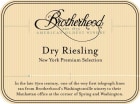 Brotherhood Dry Riesling 2020  Front Label