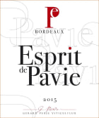 Esprit de Pavie  2015  Front Label