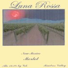 Luna Rossa Winery Merlot 2013  Front Label