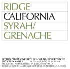 Ridge Lytton Estate Vineyard Grenache/Syrah 2008 Front Label