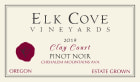 Elk Cove Clay Court Pinot Noir 2019  Front Label