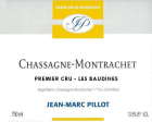 Domaine Jean-Marc Pillot Chassagne-Montrachet Les Baudines Premier Cru 2015 Front Label