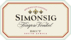 Simonsig Kaapse Vonkel Brut 2019  Front Label