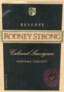 Rodney Strong Reserve Cabernet Sauvignon 1996  Front Label