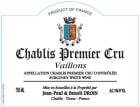 Jean-Paul Droin Chablis Vaillons Premier Cru 2017 Front Label