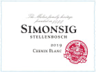 Simonsig Chenin Blanc 2019  Front Label
