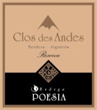 Bodega Poesia Clos des Andes Malbec 2016  Front Label