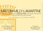 Heritiers du Comte Lafon Macon-Milly Lamartine Clos du Four 2022  Front Label