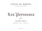 Alain Voge Cotes Du Rhone Les Peyrouses 2018  Front Label