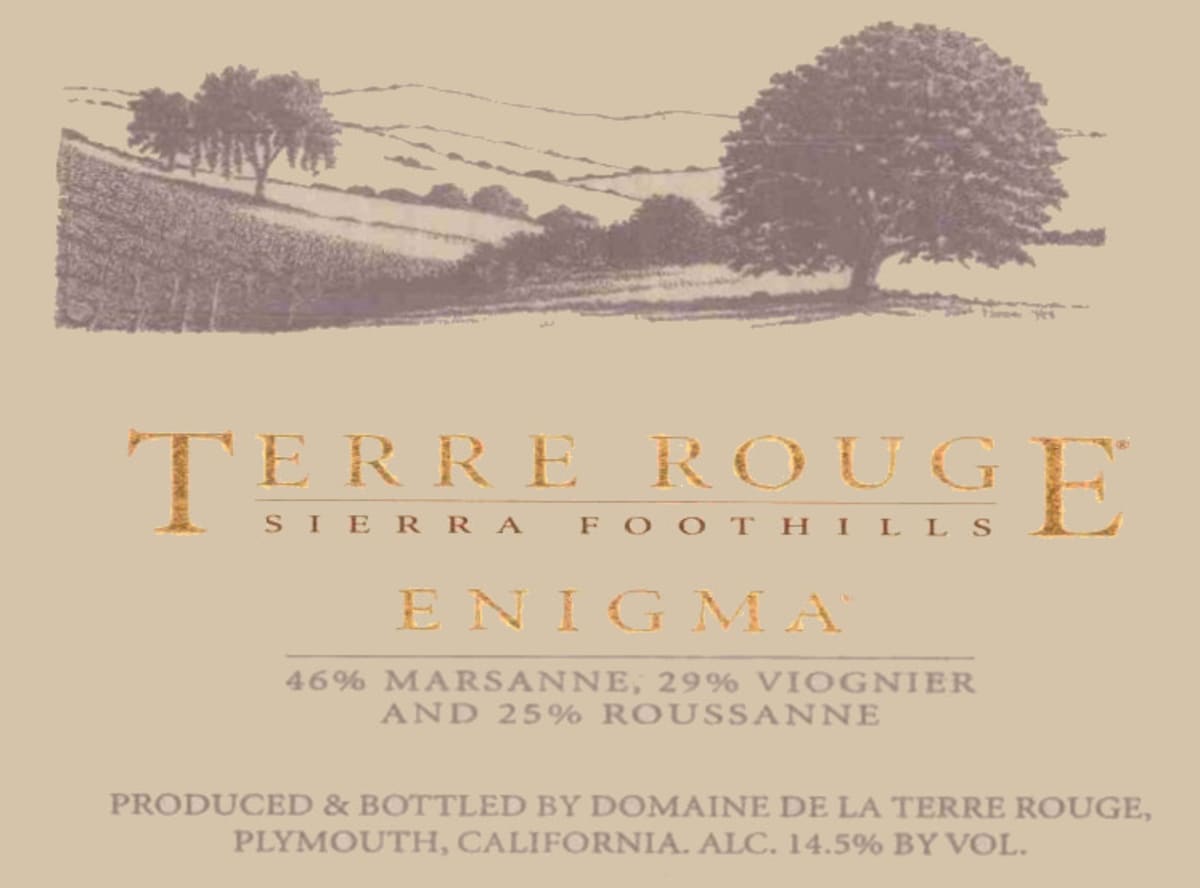 Terre Rouge Enigma 2007  Front Label