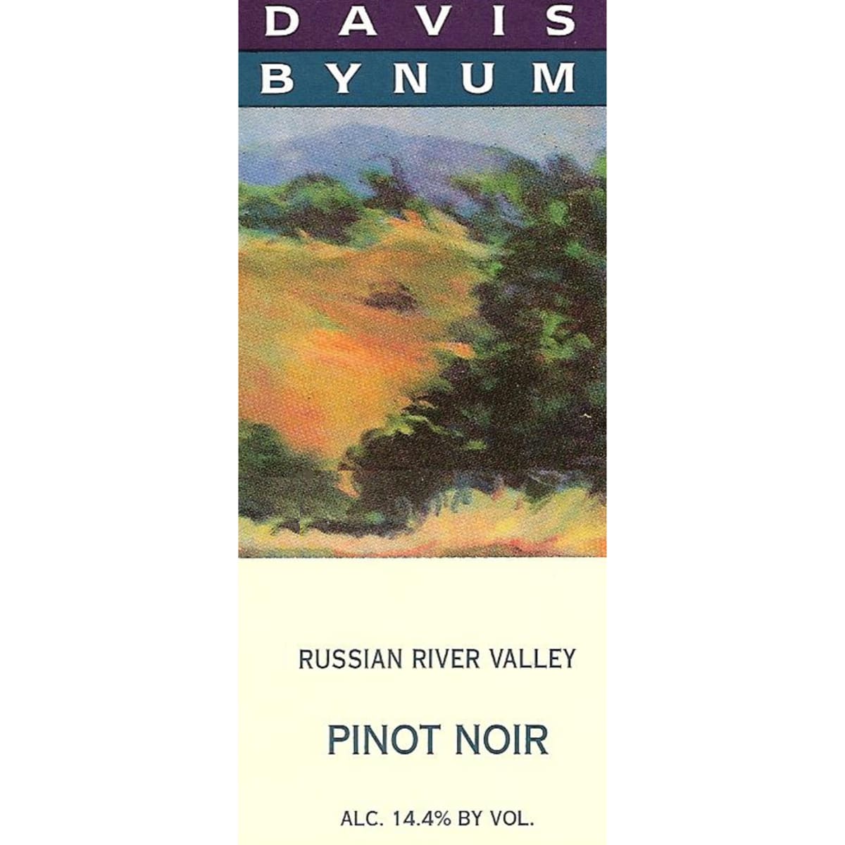 Davis Bynum Russian River Pinot Noir 2007 Front Label