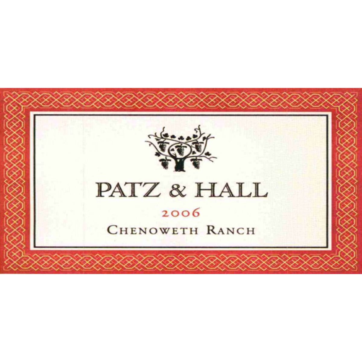 Patz & Hall Chenoweth Ranch Pinot Noir 2006 Front Label