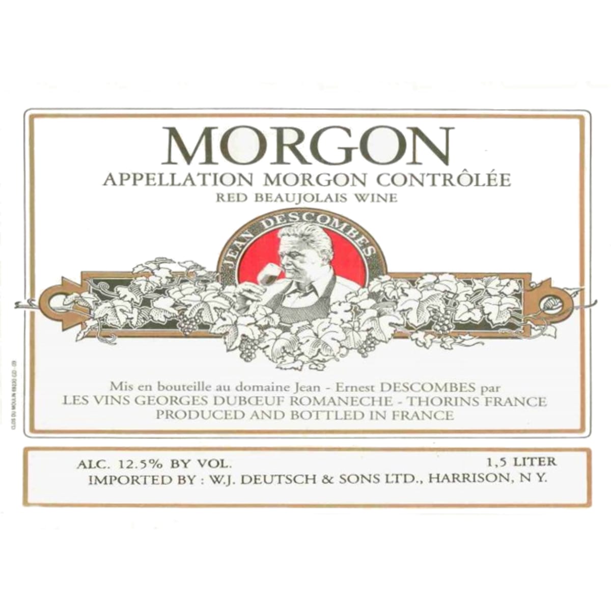 Duboeuf Morgon Jean-Ernest Descombes 2008 Front Label