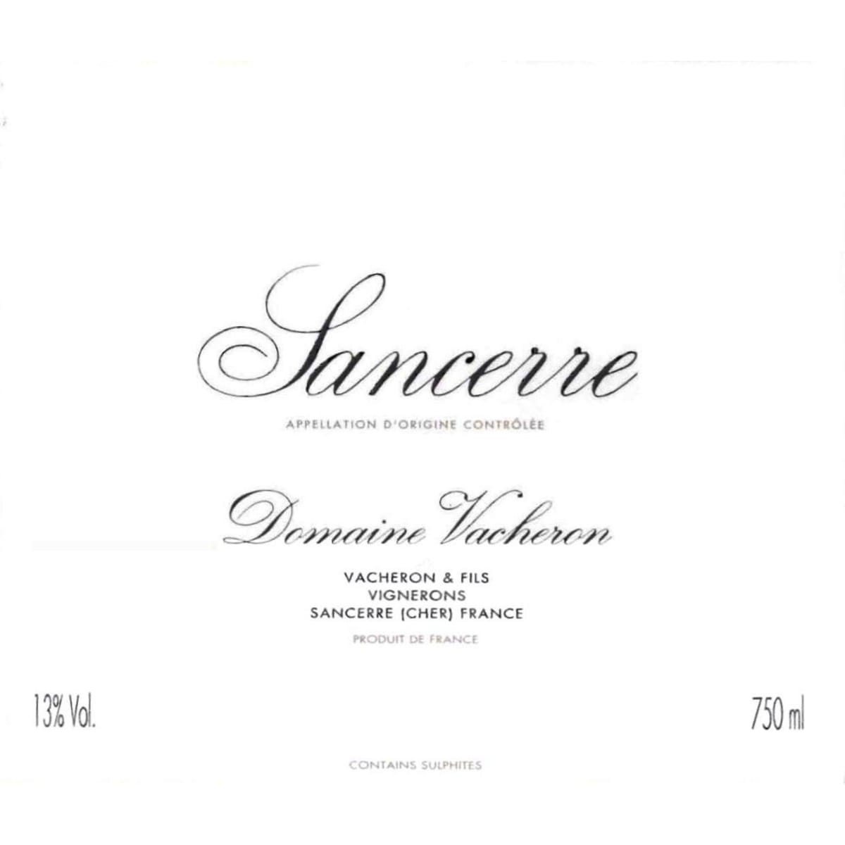 Domaine Vacheron Sancerre 2008 Front Label