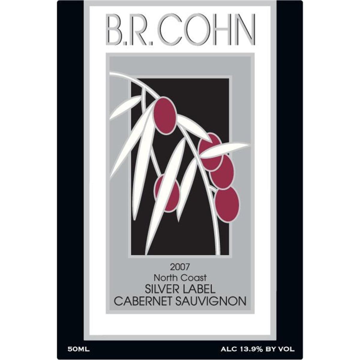 B.R. Cohn Silver Label Cabernet Sauvignon 2007 Front Label