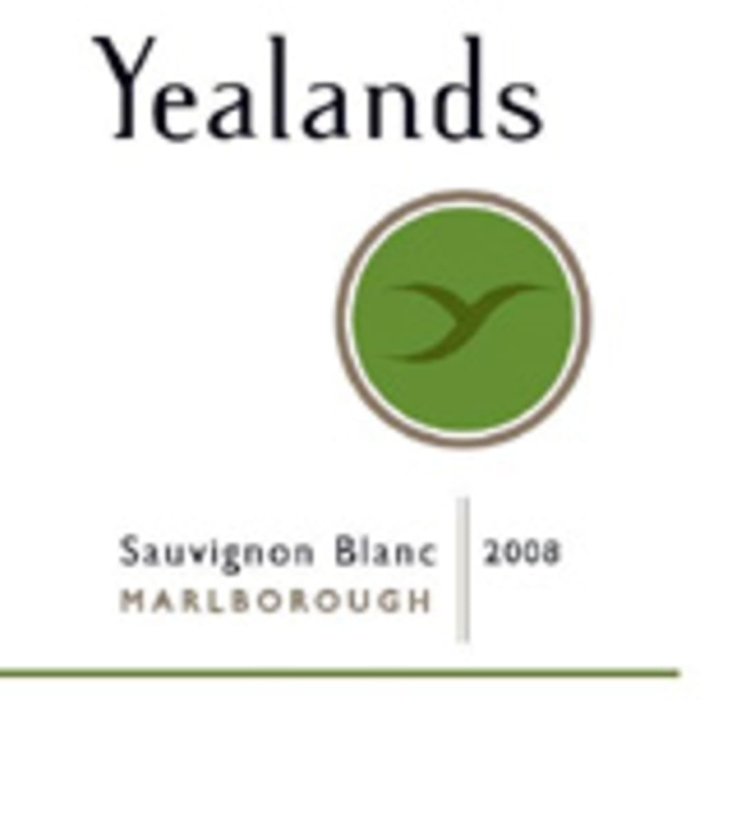 Yealands Sauvignon Blanc 2008 Front Label