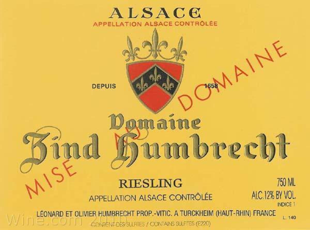 Zind-Humbrecht Riesling 2008 Front Label