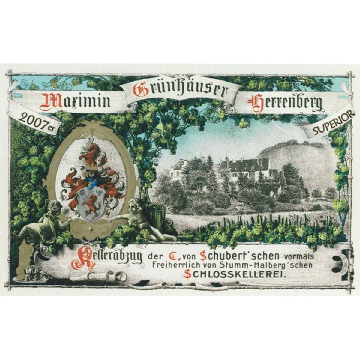 Maximin Grunhaus Herrenberg Riesling Superior 2007 Front Label