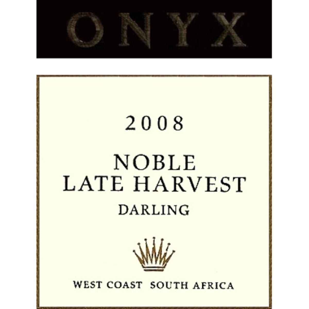 Darling Cellars Onyx Noble Late Harvest (375ML half-bottle) 2008 Front Label