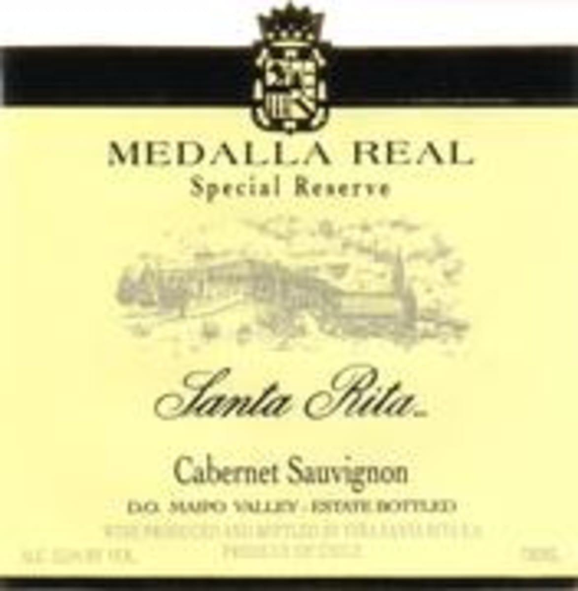 Santa Rita Medalla Real Cabernet Sauvignon 1998 Front Label