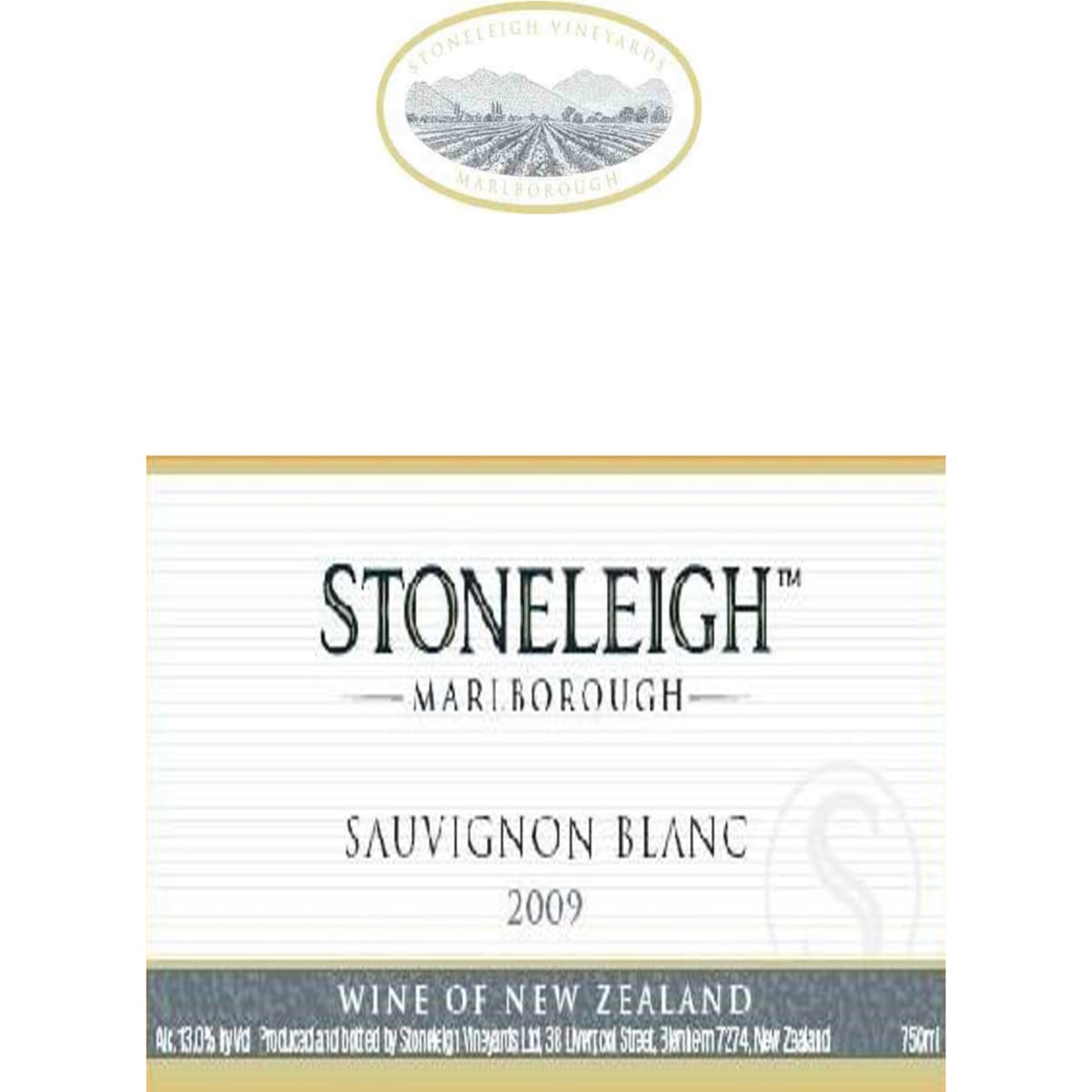 Stoneleigh Sauvignon Blanc 2009 Front Label