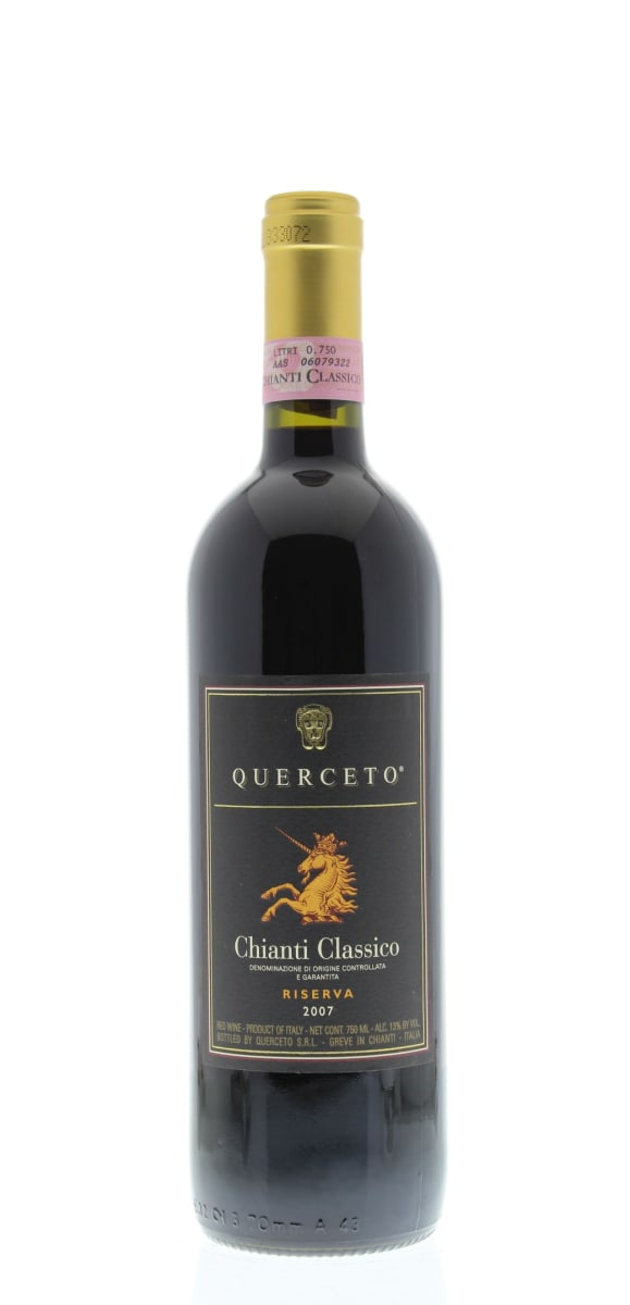 Castello di Querceto Chianti Classico Riserva 2007 Front Bottle Shot